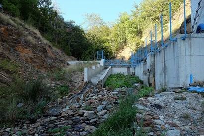 Hidrocentrali Brajcinska reka 1 i financuar nga BERZH. Ky HPP shkatërron një prej popullatave të fundit të troftës së Prespës. © Igor Vejnović